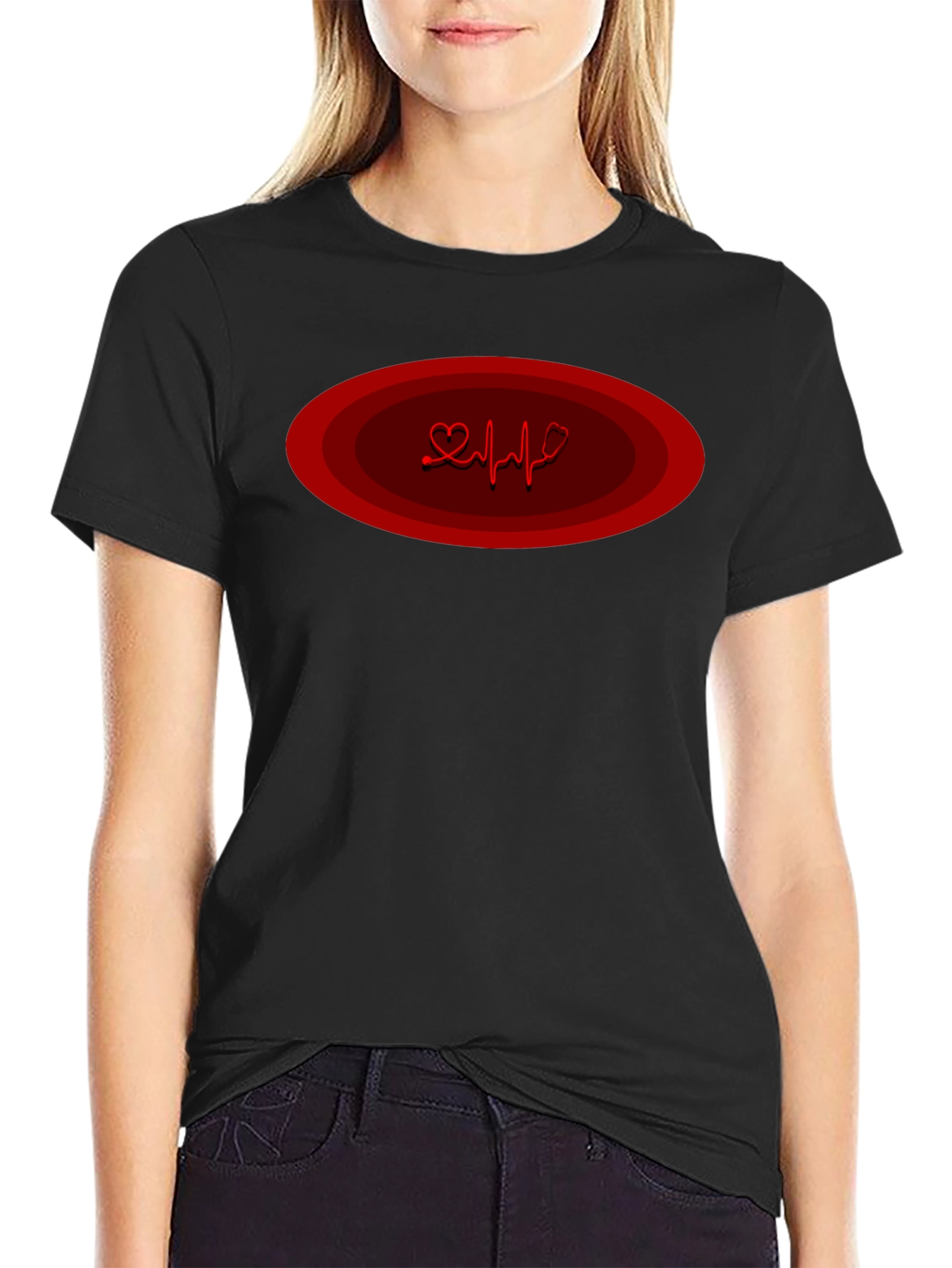 Heartbeat Graphic T-Shirt