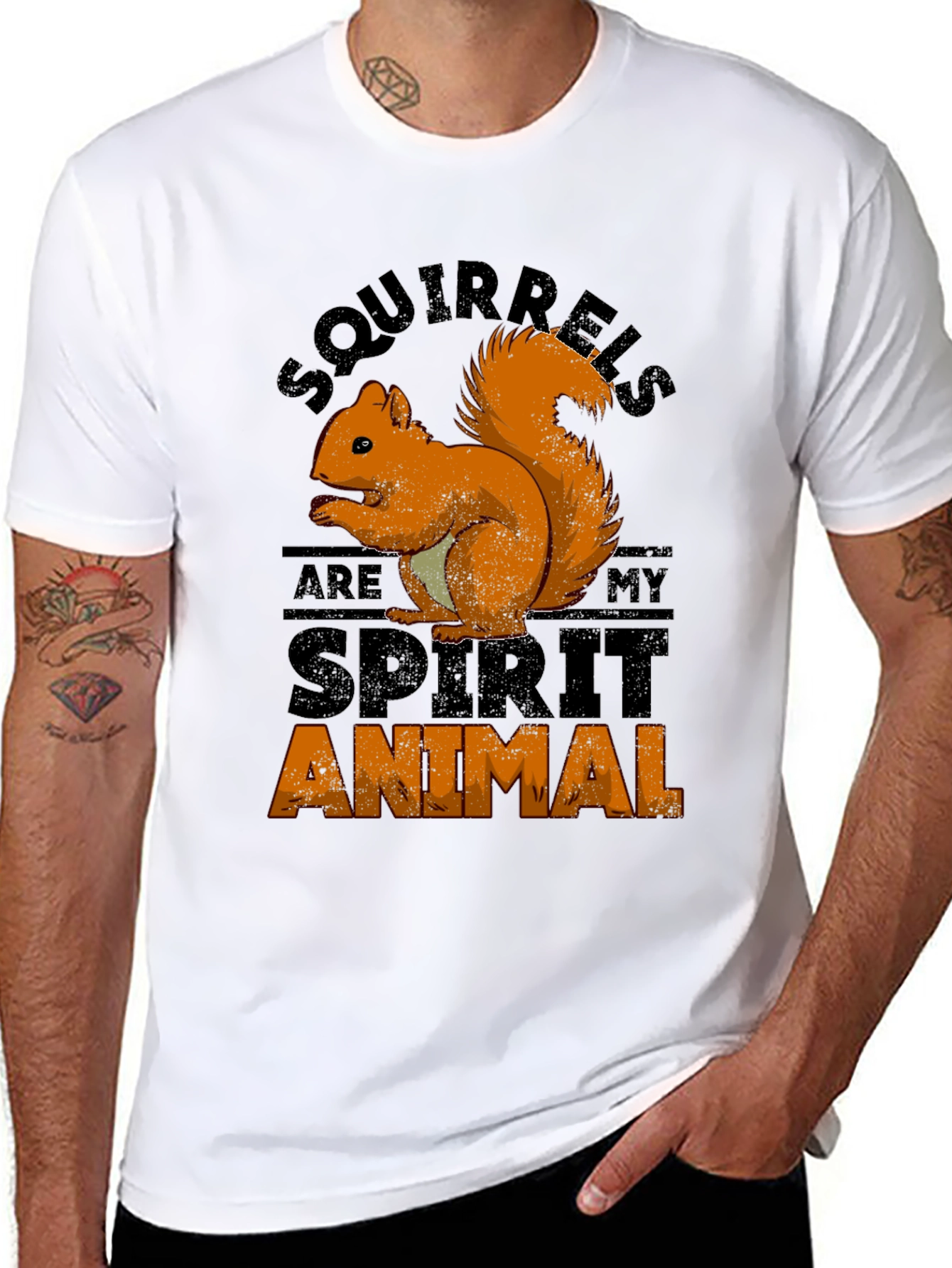 Squirrel Spirit Animal Graphic T-Shirt