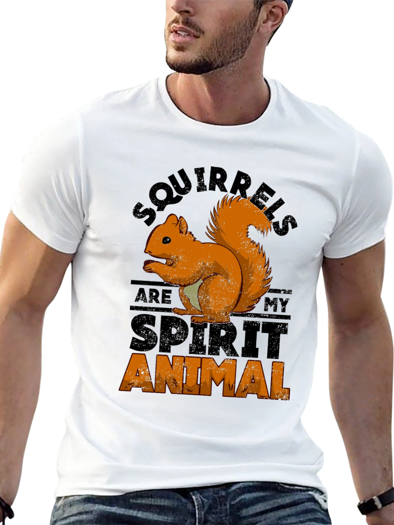 Squirrel Spirit Animal Graphic T-Shirt
