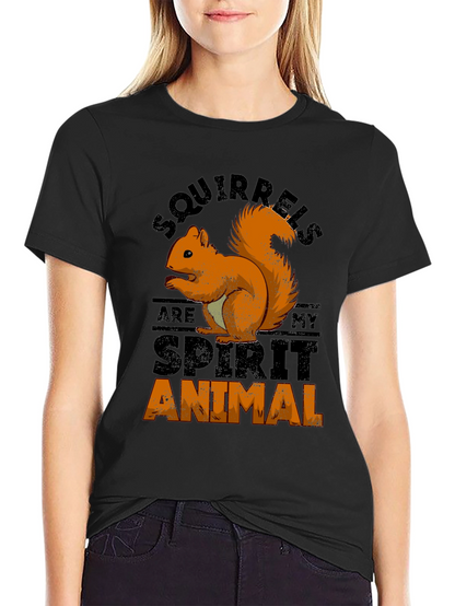 Squirrel Spirit Animal Graphic T-Shirt