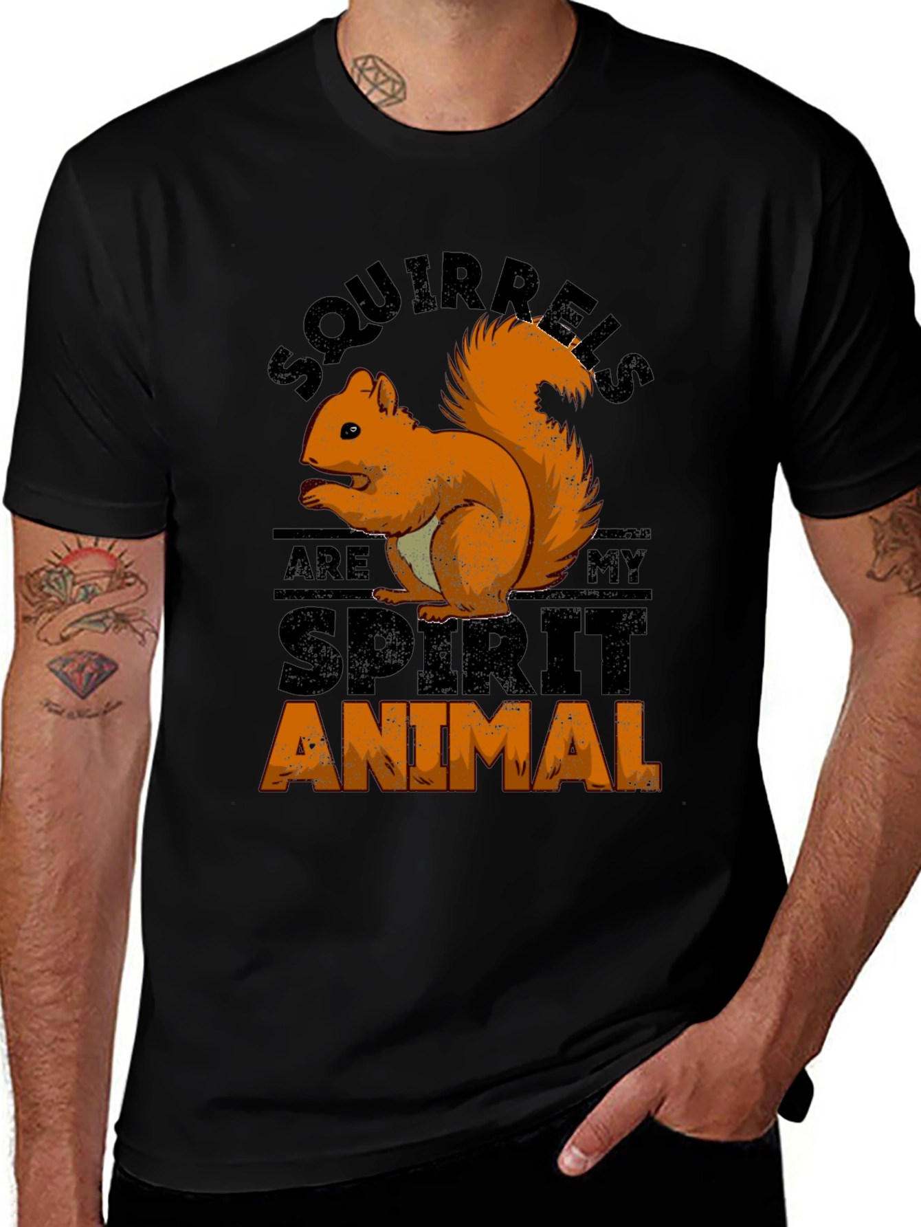 Squirrel Spirit Animal Graphic T-Shirt