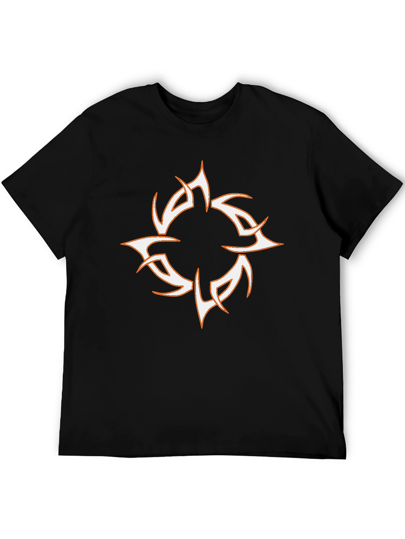 Tribal Sun Graphic Black T-Shirt
