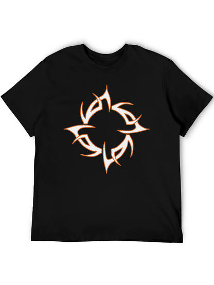Tribal Sun Graphic Black T-Shirt