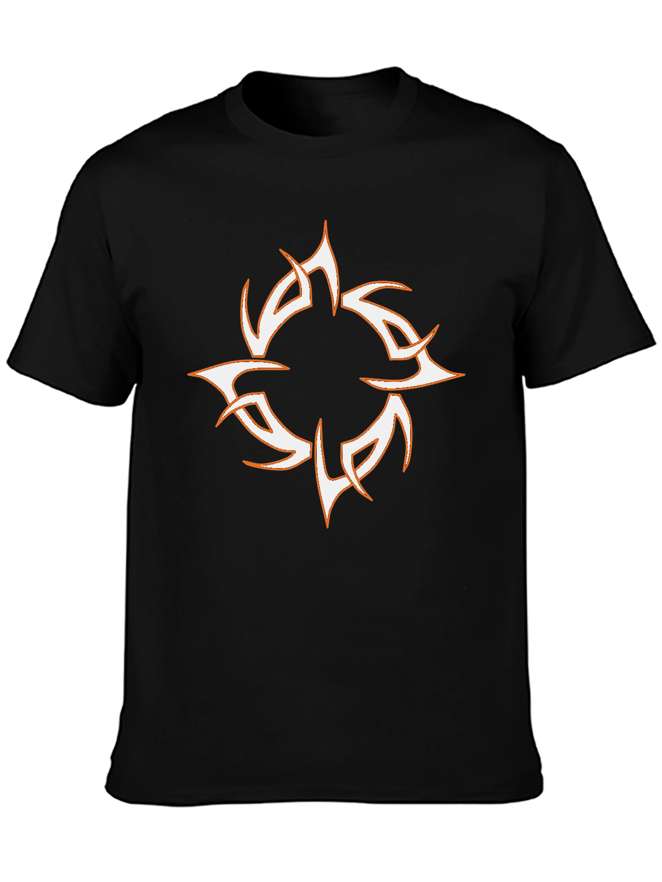 Tribal Sun Graphic Black T-Shirt