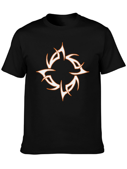Tribal Sun Graphic Black T-Shirt