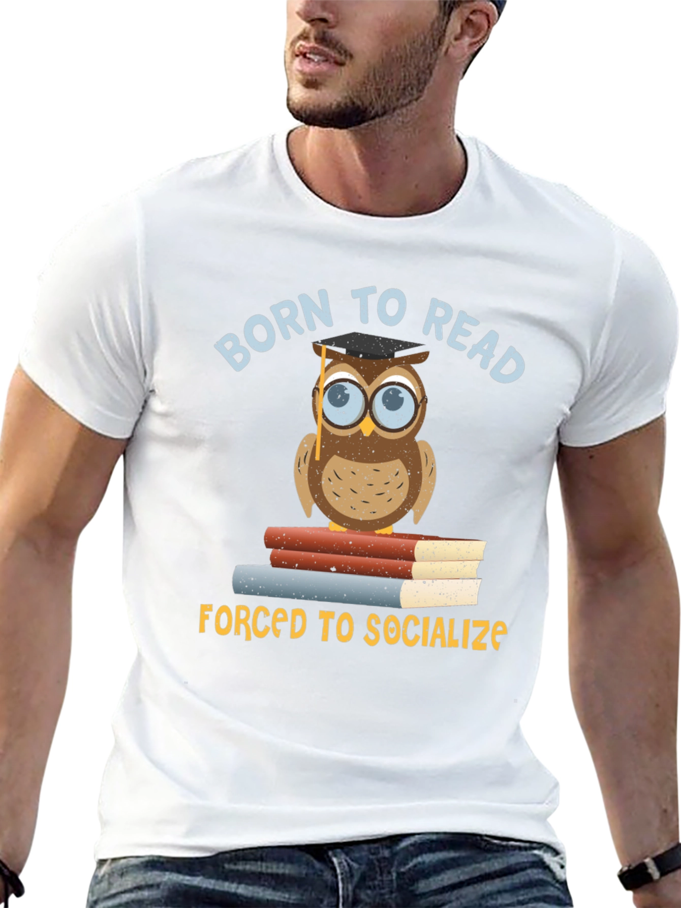 Born To Read Owl T-Shirt