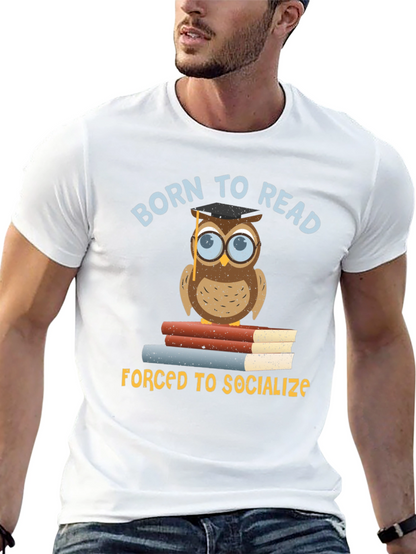 Born To Read Owl T-Shirt