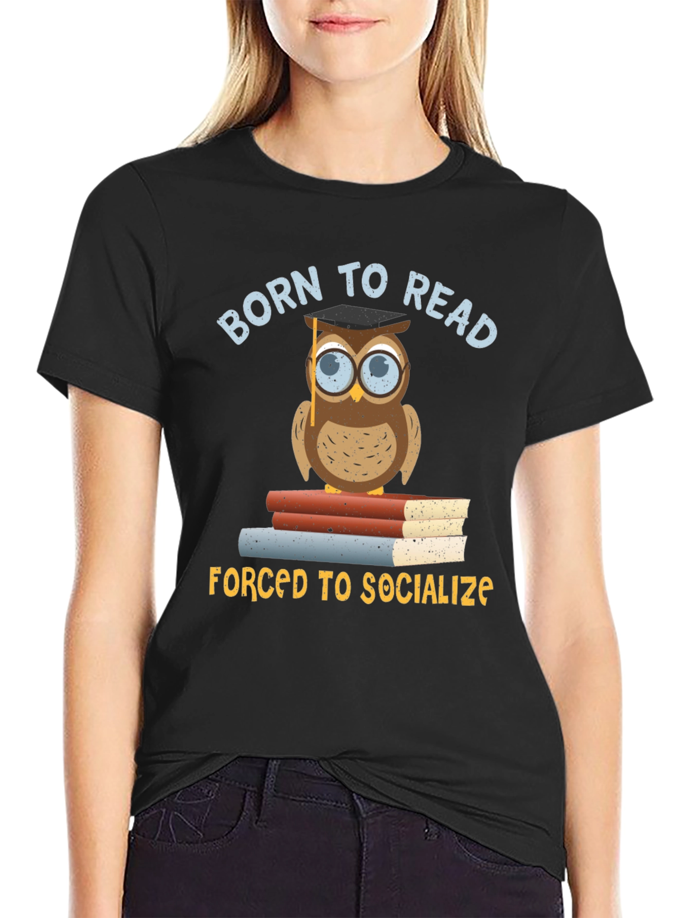 Born To Read Owl T-Shirt