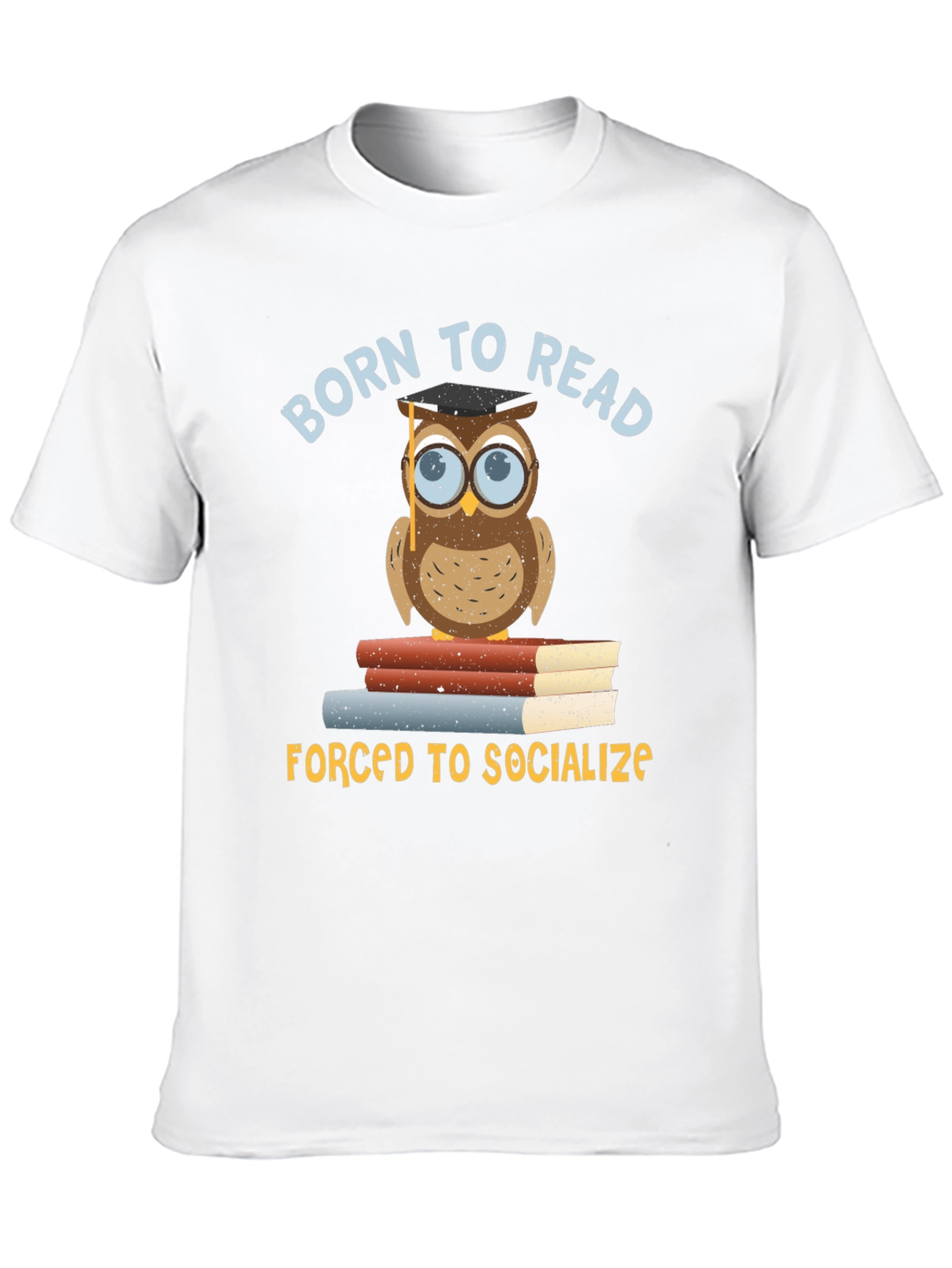 Born To Read Owl T-Shirt