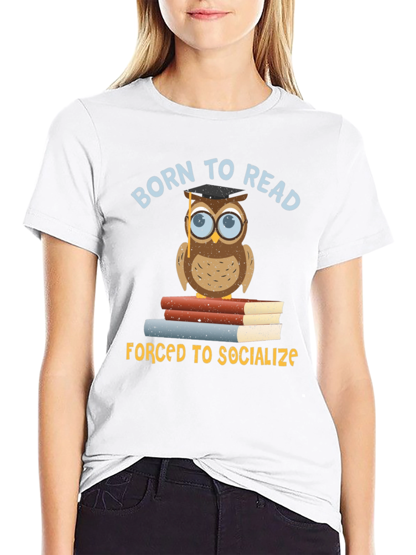 Born To Read Owl T-Shirt