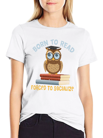 Born To Read Owl T-Shirt