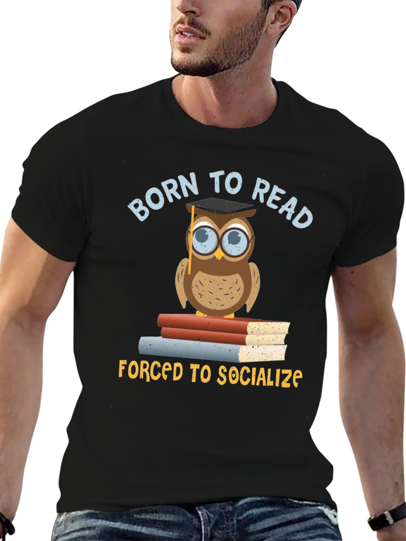 Born To Read Owl T-Shirt