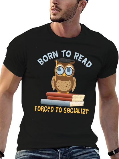 Born To Read Owl T-Shirt