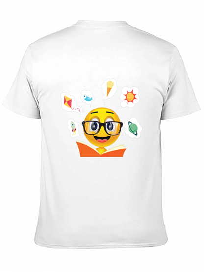 Bookworm Emoji Graphic T-Shirt