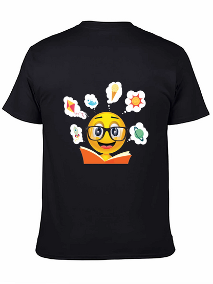 Bookworm Emoji Graphic T-Shirt