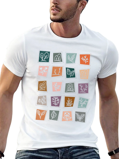 Botanical Print T-Shirt - Stylish and Unique