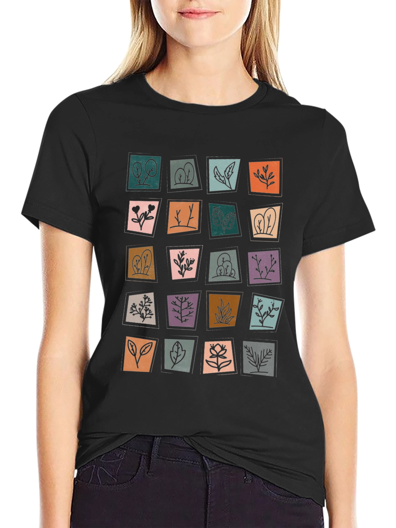 Botanical Print T-Shirt - Stylish and Unique