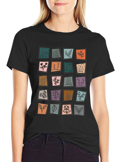 Botanical Print T-Shirt - Stylish and Unique