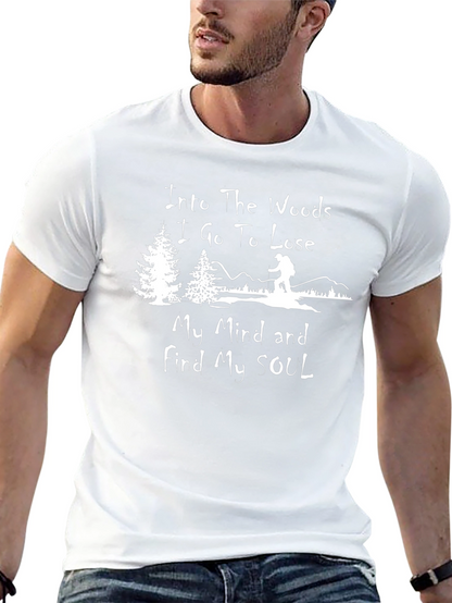 Into The Woods Black Graphic T-Shirt