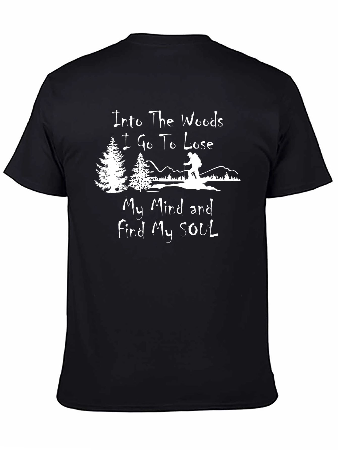 Into The Woods Black Graphic T-Shirt
