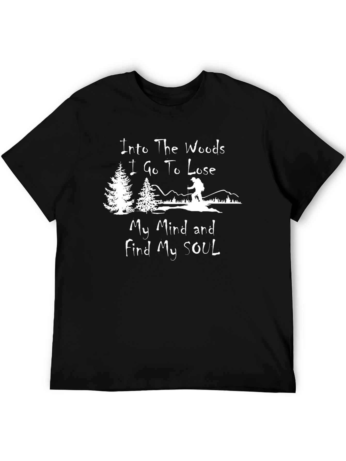 Into The Woods Black Graphic T-Shirt