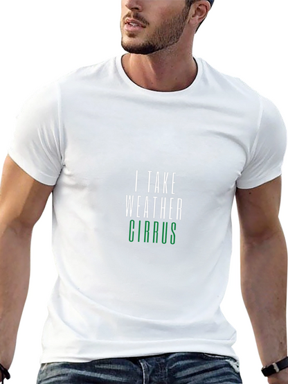 I Take Weather Cirrus Black T-Shirt