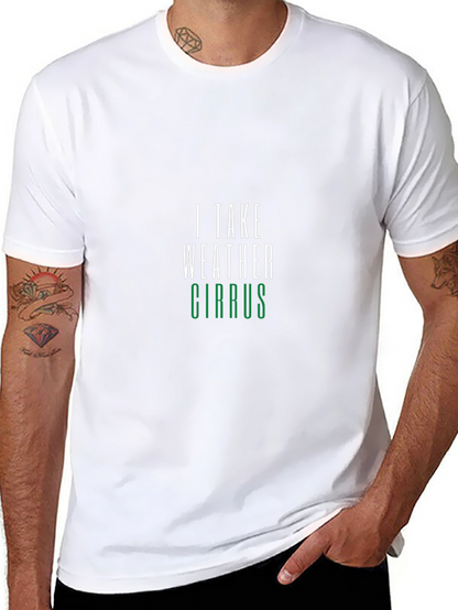 I Take Weather Cirrus Black T-Shirt