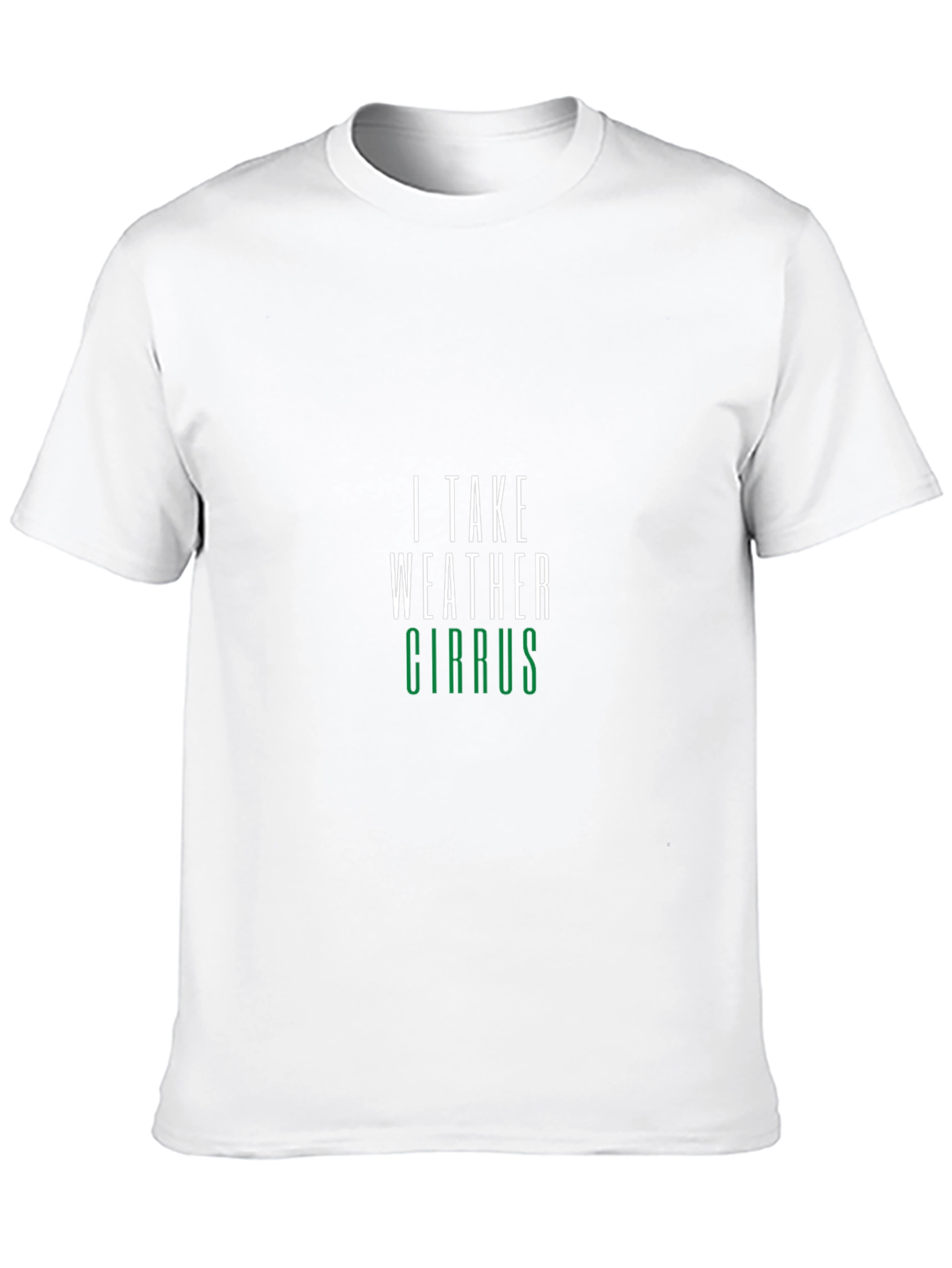 I Take Weather Cirrus Black T-Shirt