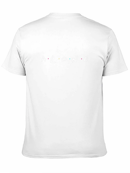Alone Graphic Tee - Friends Inspired Black T-Shirt
