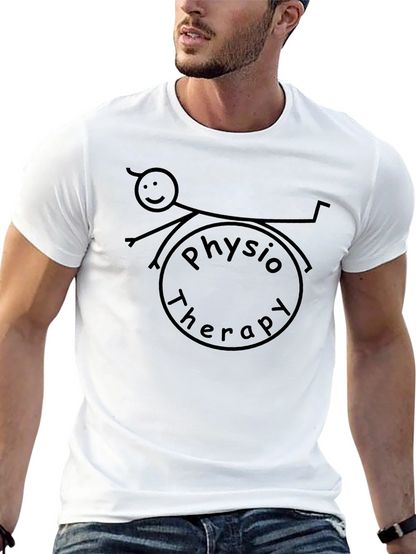 Physio Therapy T-Shirt: Stick Figure Design