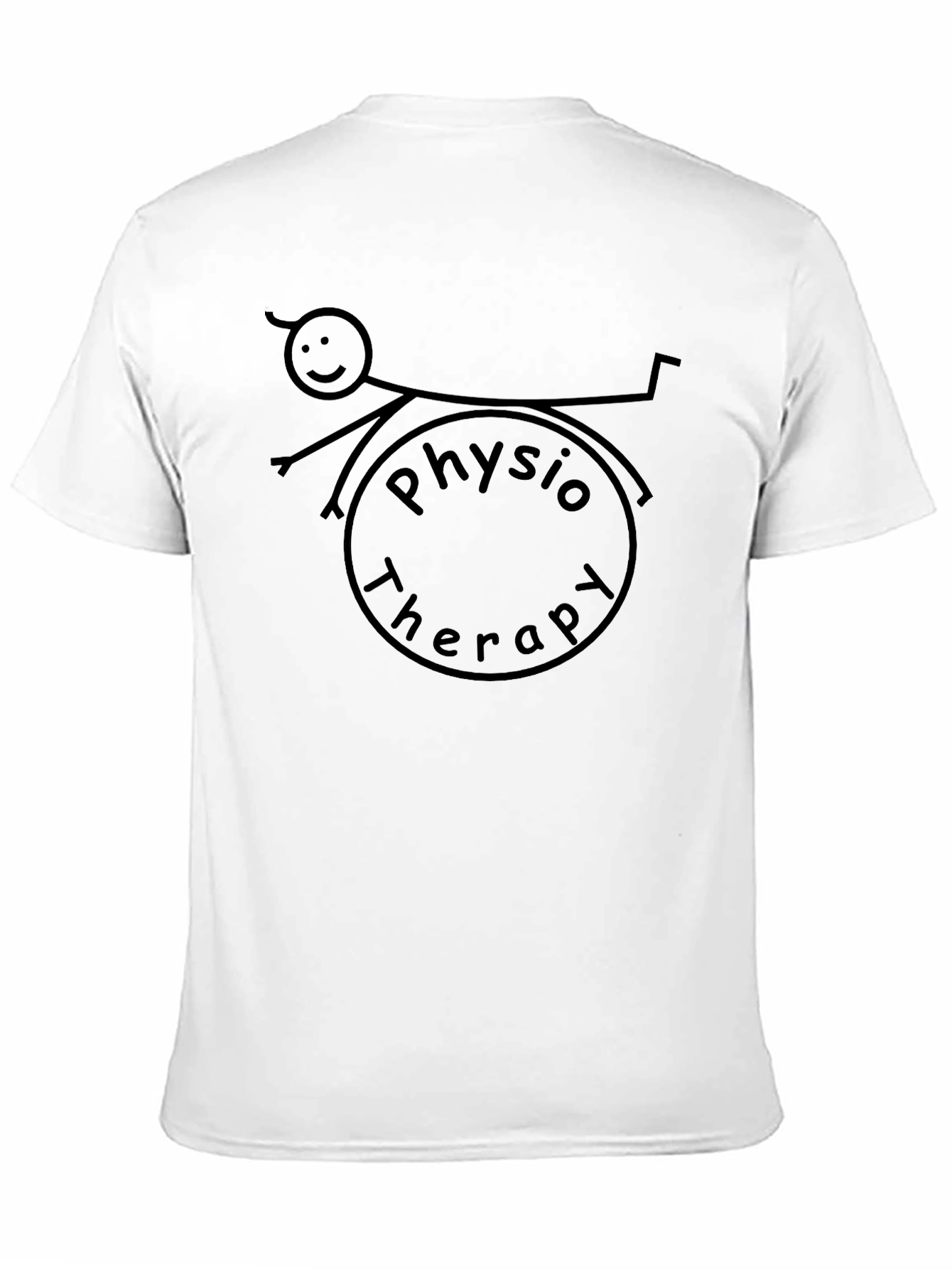 Physio Therapy T-Shirt: Stick Figure Design