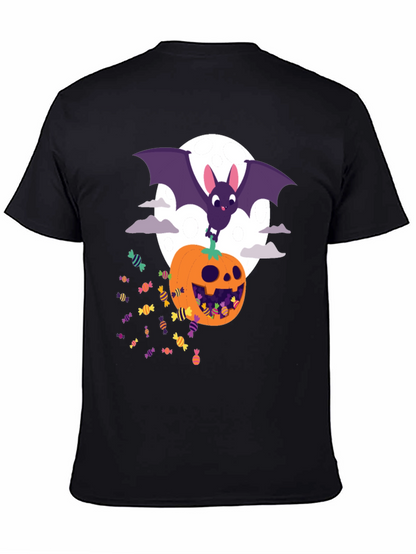 Halloween Bat & Pumpkin Candy T-Shirt