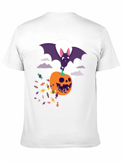 Halloween Bat & Pumpkin Candy T-Shirt