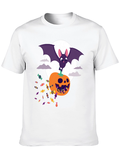 Halloween Bat & Pumpkin Candy T-Shirt
