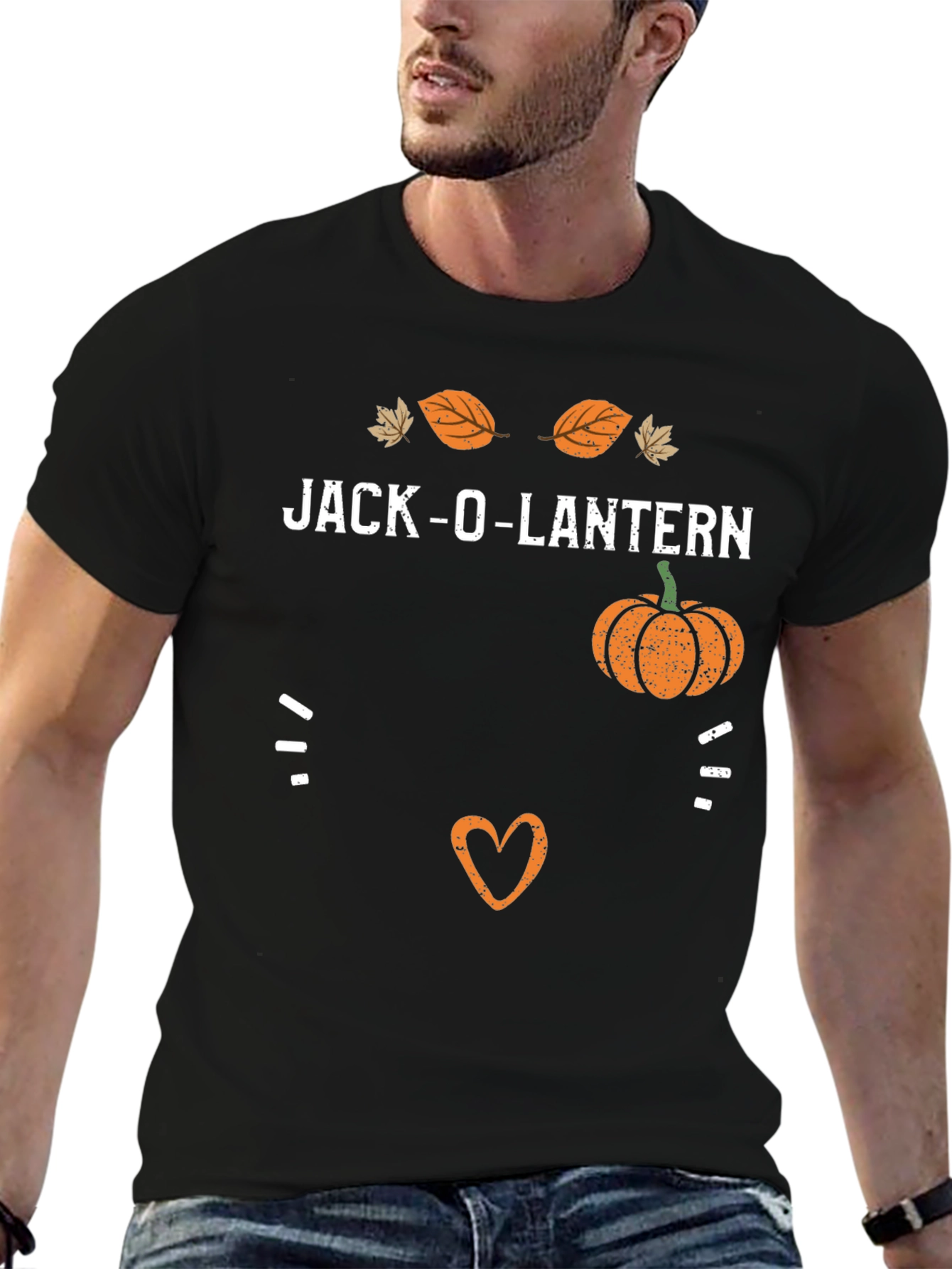 Jack-O-Lantern Face T-Shirt - Halloween Graphic Tee