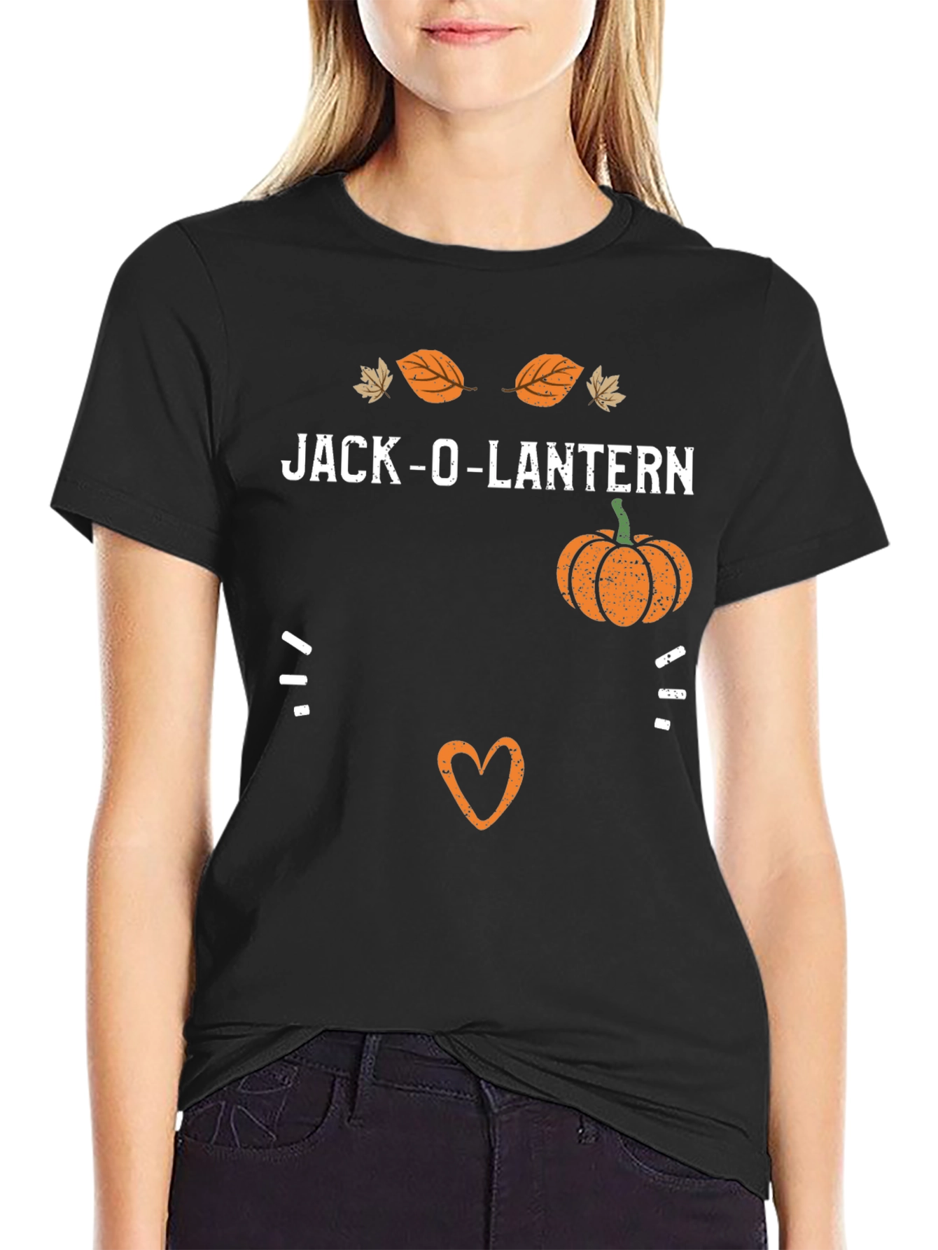 Jack-O-Lantern Face T-Shirt - Halloween Graphic Tee