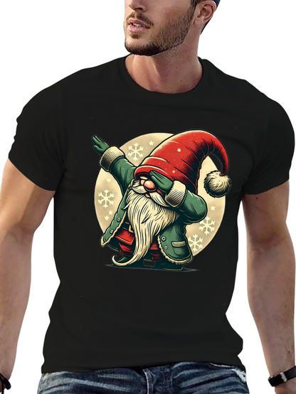 Dabbing Christmas Gnome Graphic Tee