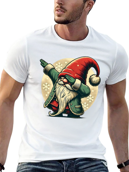 Dabbing Christmas Gnome Graphic Tee