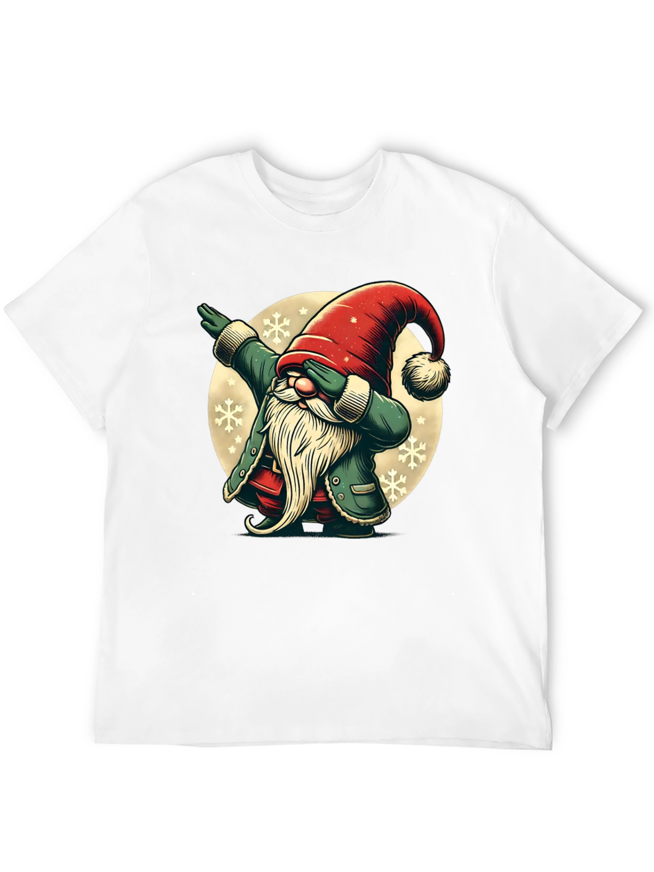 Dabbing Christmas Gnome Graphic Tee