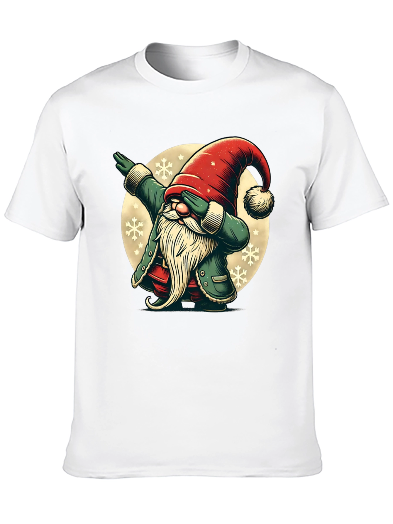 Dabbing Christmas Gnome Graphic Tee