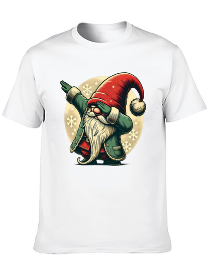 Dabbing Christmas Gnome Graphic Tee