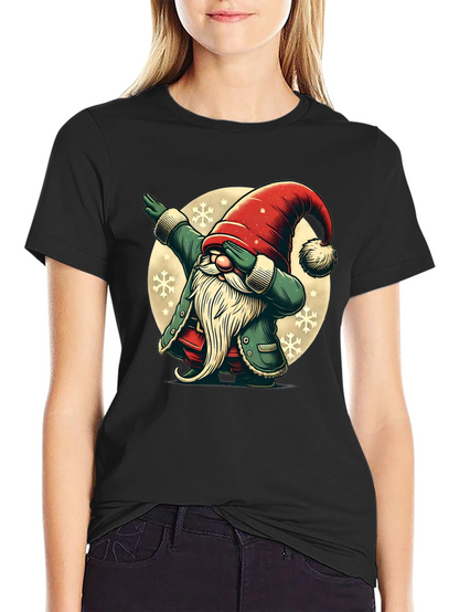 Dabbing Christmas Gnome Graphic Tee