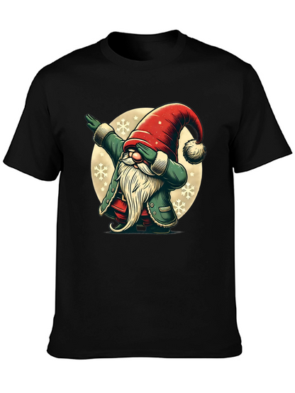 Dabbing Christmas Gnome Graphic Tee