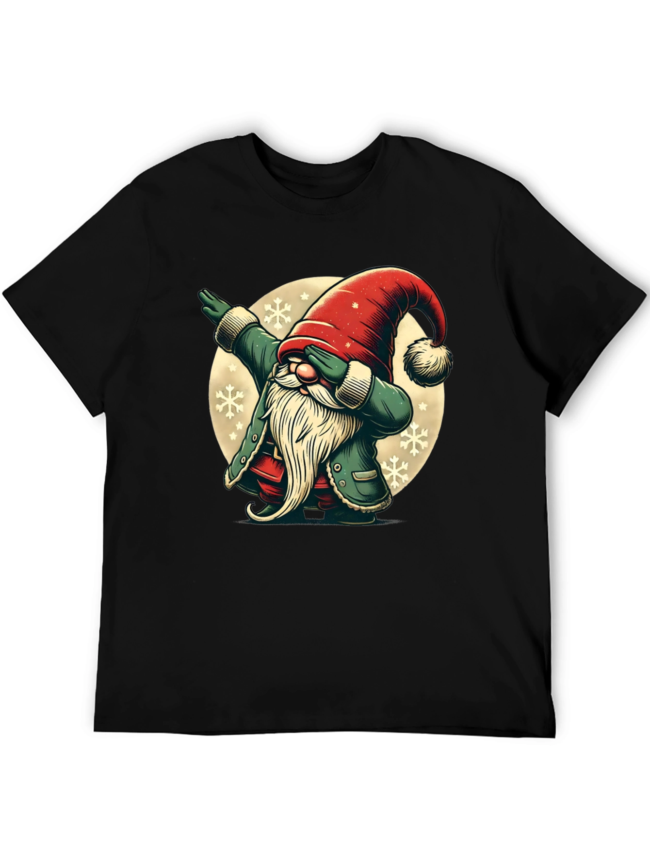 Dabbing Christmas Gnome Graphic Tee