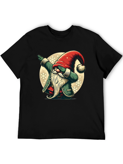 Dabbing Christmas Gnome Graphic Tee
