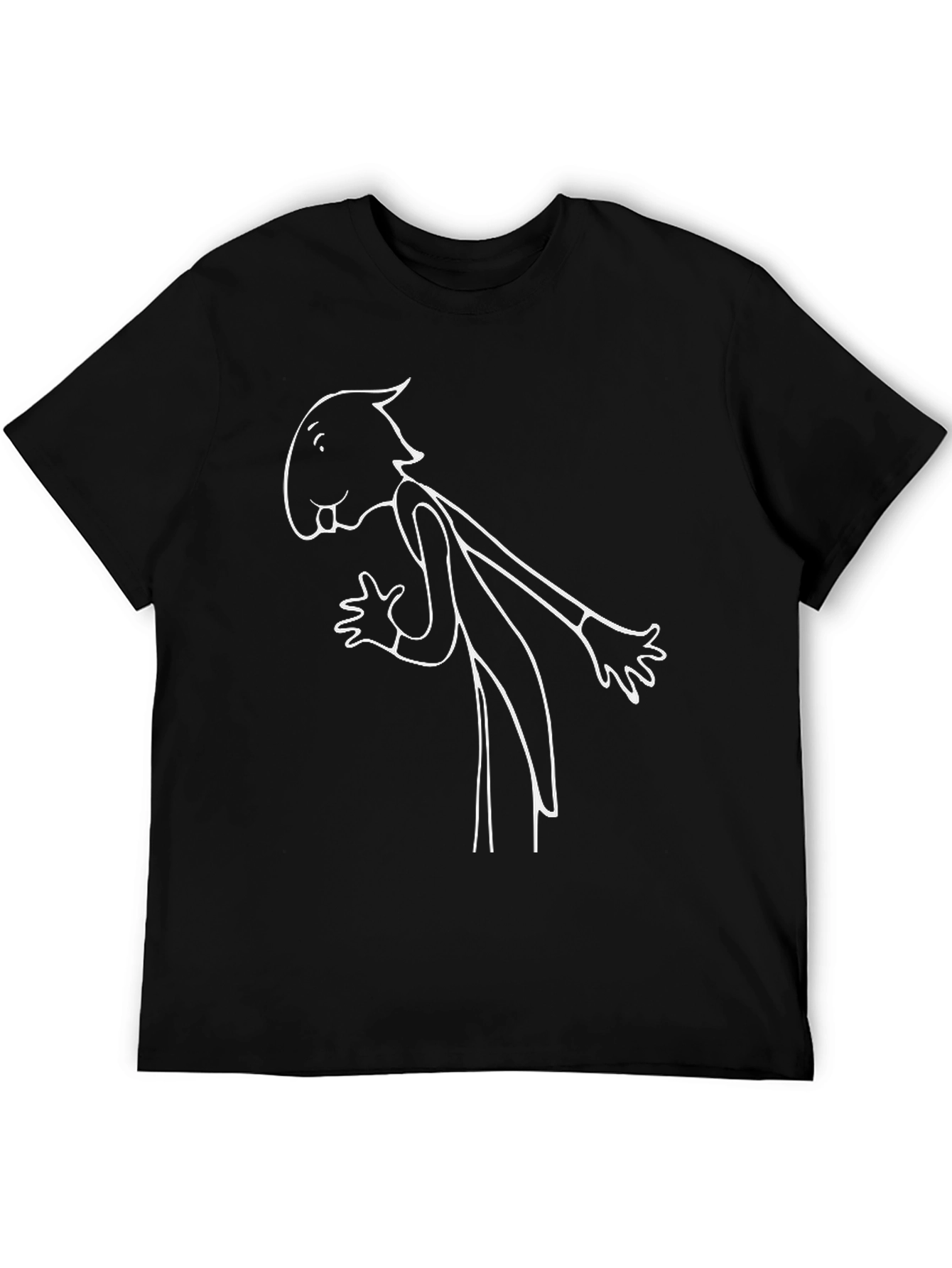 Black Cartoon Graphic Tee
