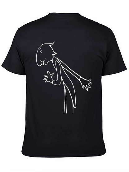 Black Cartoon Graphic Tee