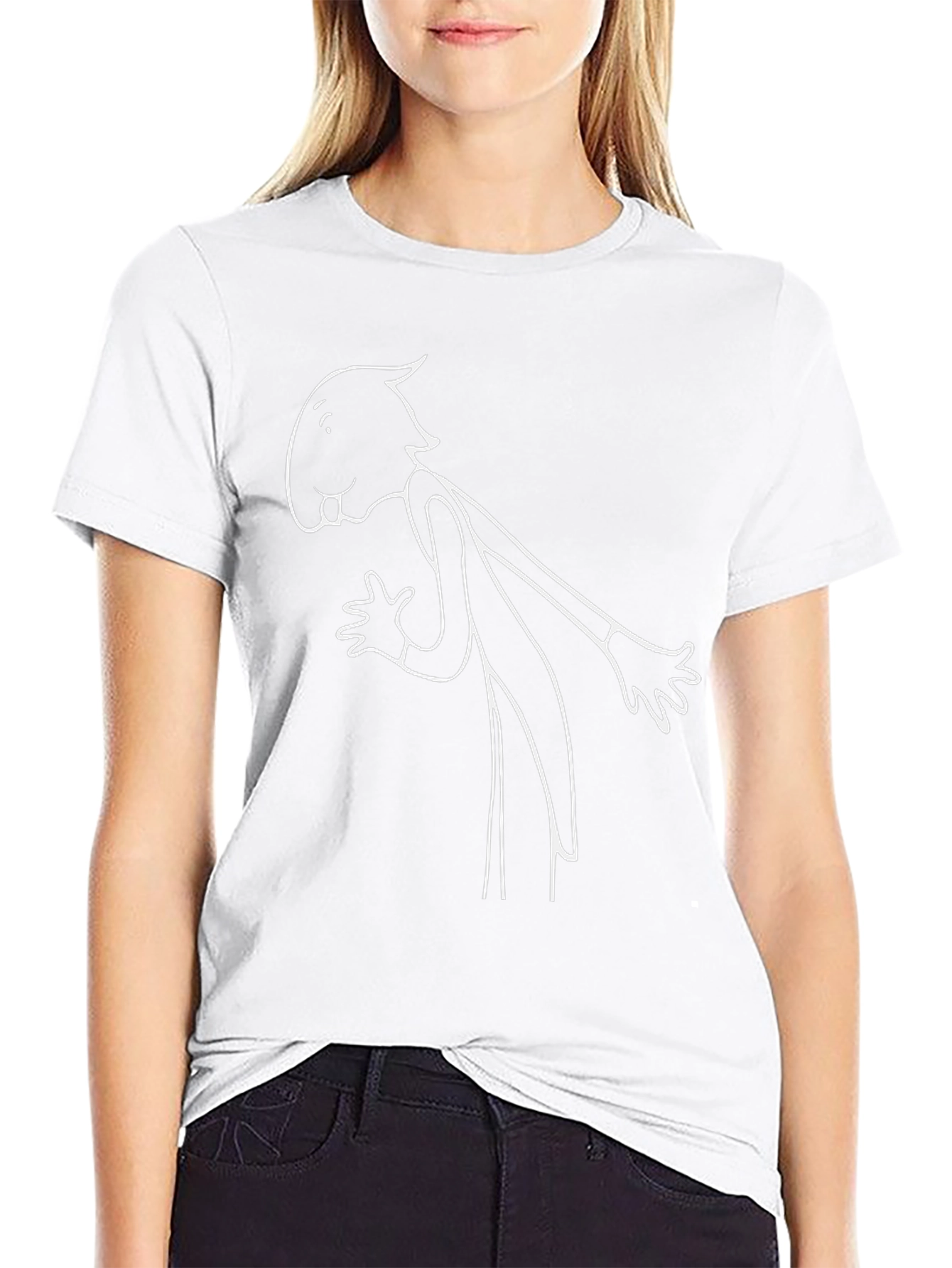 Black Cartoon Graphic Tee