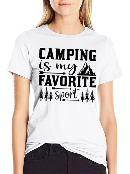 Camping Is My Favorite Sport Graphic Tee