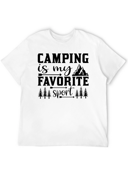 Camping Is My Favorite Sport Graphic Tee